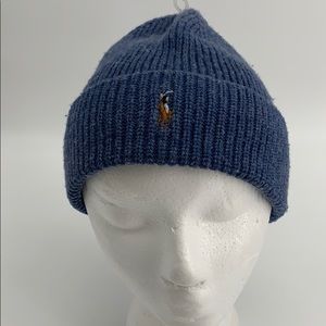 Polo Ralph Lauren women’s hat wool blue knit